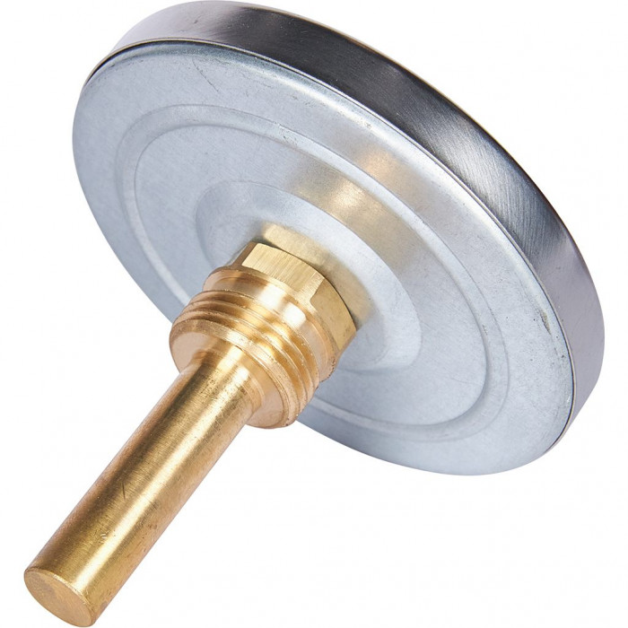 RIM-0001-805015 Термометр ROMMER биметаллический с погружной гильзой. Корпус Dn 80 мм, гильза 50 мм 1/2 , 0...120°С