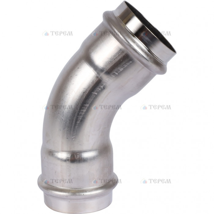 Sanha 9041 пресс-фит. нерж.сталь, отвод 45° ВПр-ВПр, 54