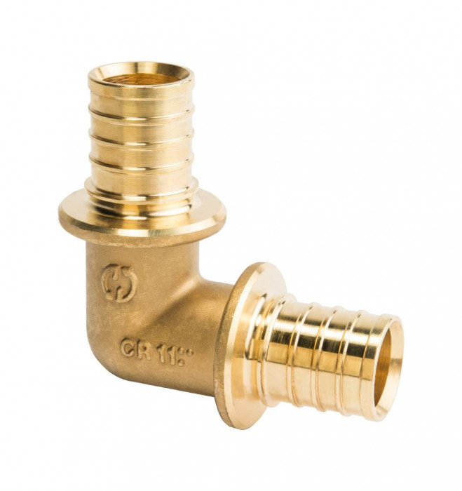 STOUT Угольник 90° 25 для труб из сшитого полиэтилена аксиальный