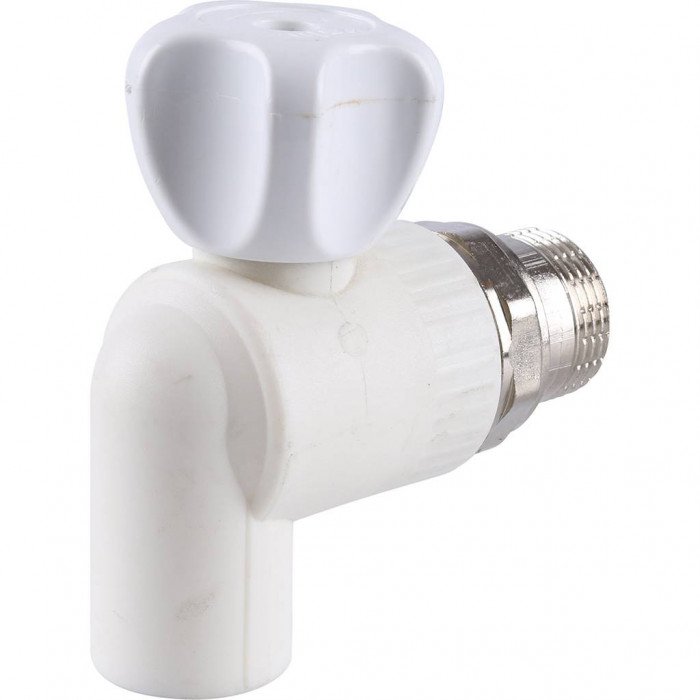 Kalde Кран шаровой разборный угловой с накидной гайкой 20x3/4