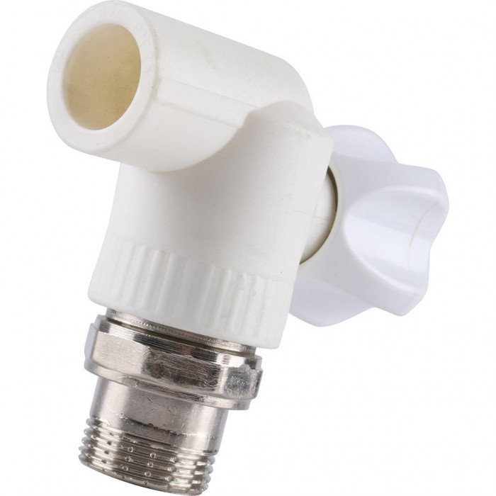 Kalde Кран шаровой разборный угловой с накидной гайкой 20x3/4