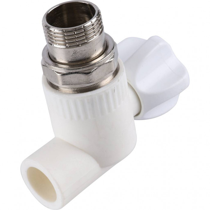 Kalde Кран шаровой разборный угловой с накидной гайкой 20x3/4