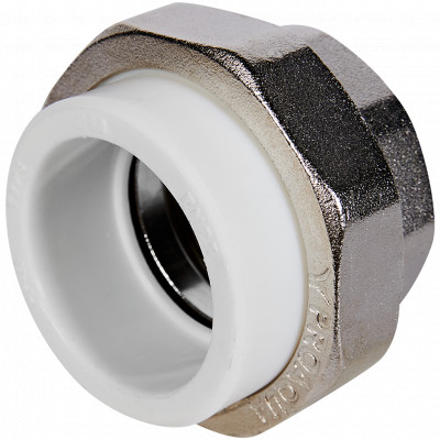 Pro Aqua PA20023 Pro Aqua d=50-2 PP-R Муфта комбинированная разъемная (американка) ВР Белая