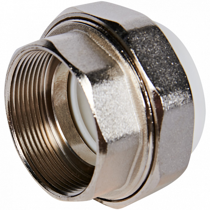 Pro Aqua PA20023 Pro Aqua d=50-2 PP-R Муфта комбинированная разъемная (американка) ВР Белая