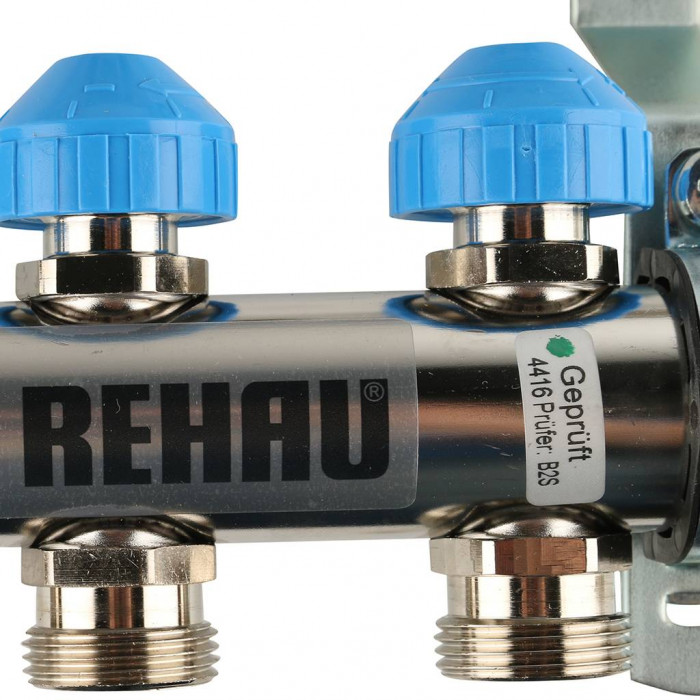Распределительный коллектор REHAU HKV-D на 3 контура (нерж .сталь)