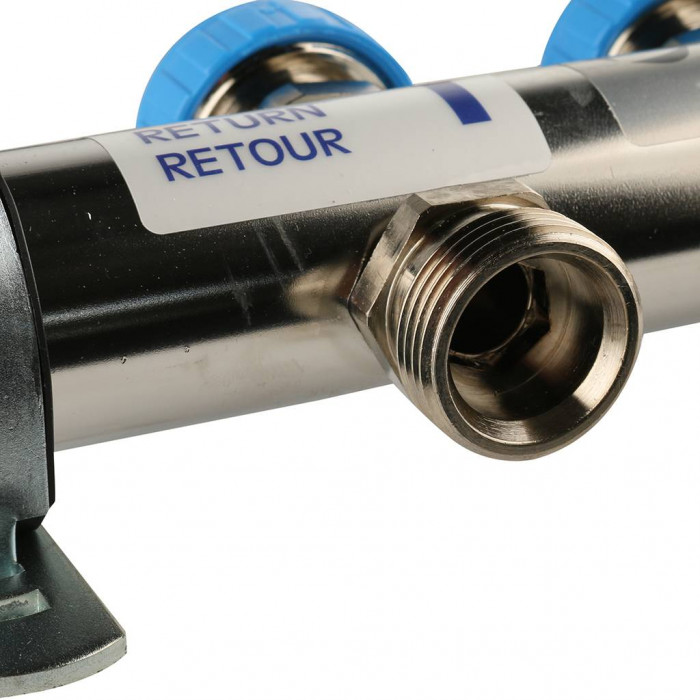 Распределительный коллектор REHAU HKV-D на 3 контура (нерж .сталь)