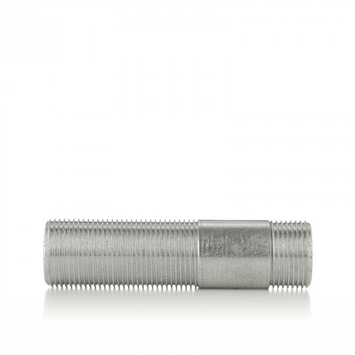 Сгон прямой, НН 1/2"×100 мм, TIN латунь