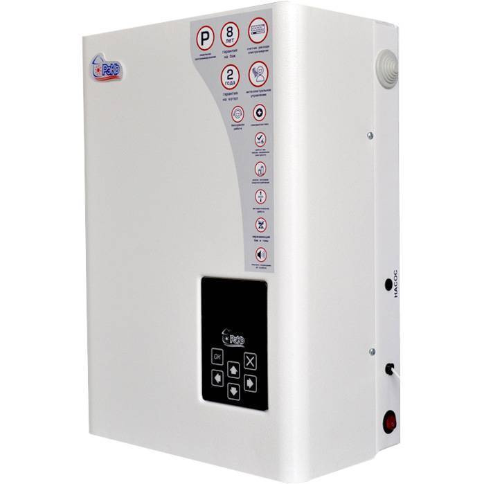 Настенный электрический котел РЭКО 7П 7 кВт 220/380В, одноконтурный