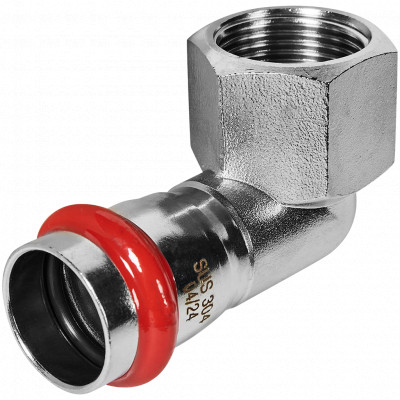 ROMMER RSS-0009-002234 ROMMER Угольник-переходник-ВР, 22х3/4, из нержавеющей стали прессовой