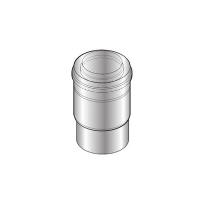 Переходник коаксиального дымохода 100/150 алюминий De Dietrich