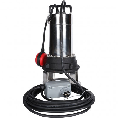 Насос дренажный STOUT с режущим механизмом и поплавком