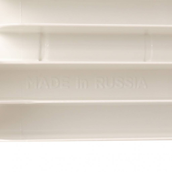 Биметаллический радиатор STOUT Space 500, 5 секций, боковое подключение, белый