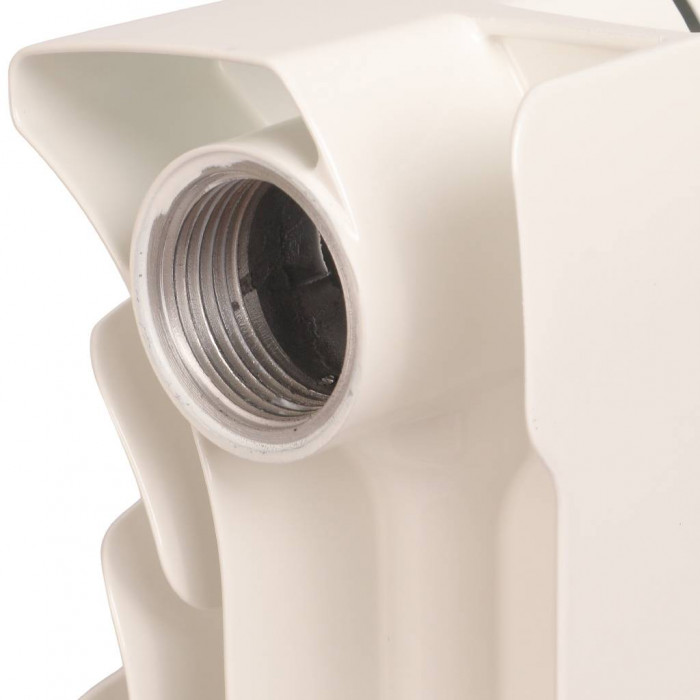 Биметаллический радиатор STOUT Space 500, 5 секций, боковое подключение, белый