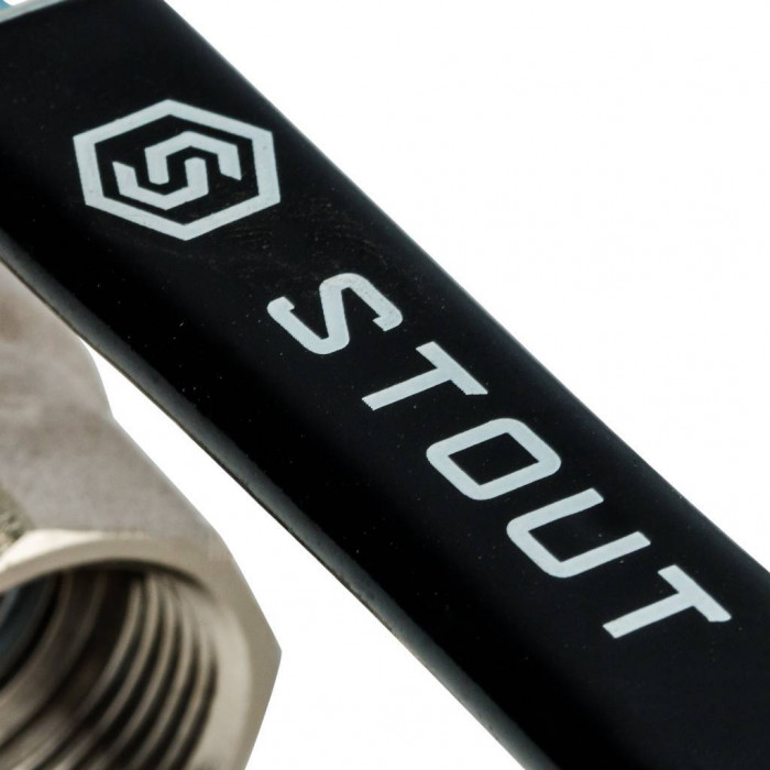 STOUT Кран шаровой с фильтром ВР 3/4
