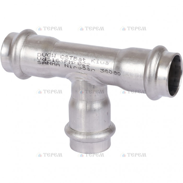 Sanha 9130 пресс-фит. нерж.сталь, тройник ВПр, 22