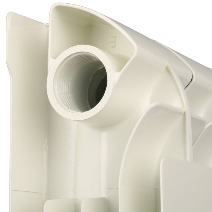 Алюминиевый радиатор Global VOX- R 350, 10 секций, боковое подключение, белый