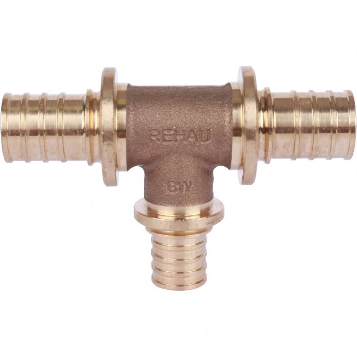 REHAU RAUTITAN PLATINUM Тройник с уменьшенным боковым проходом 25-20-25 RX для труб из сшитого полиэтилена аксиальный