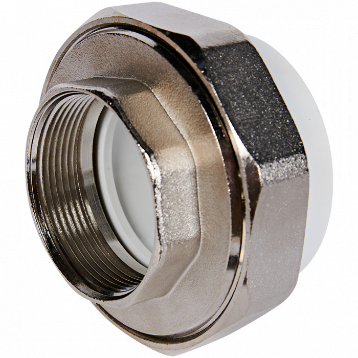 Pro Aqua PA20024 Pro Aqua d=63-2 PP-R Муфта комбинированная разъемная (американка) ВР Белая