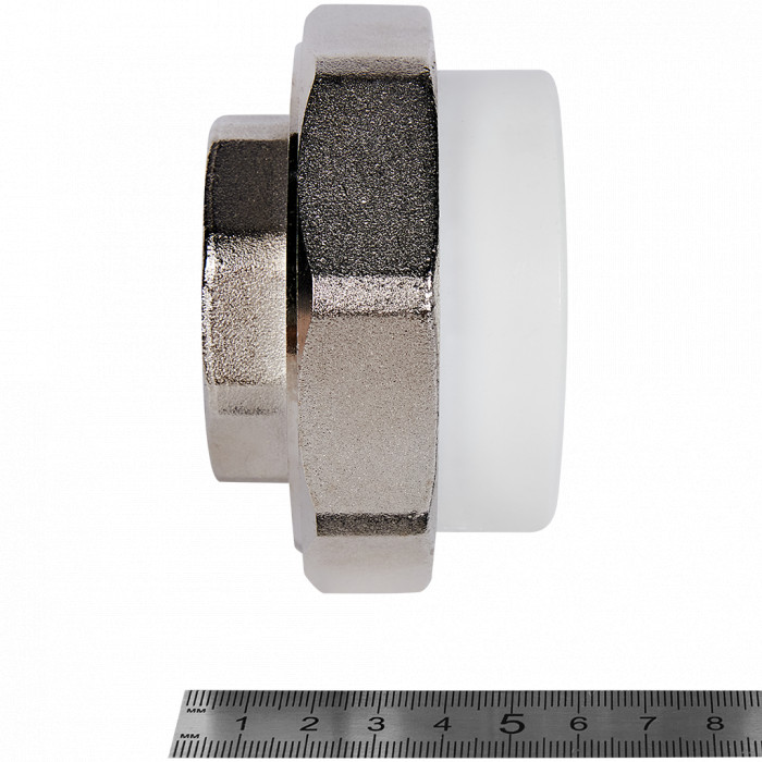 Pro Aqua PA20024 Pro Aqua d=63-2 PP-R Муфта комбинированная разъемная (американка) ВР Белая