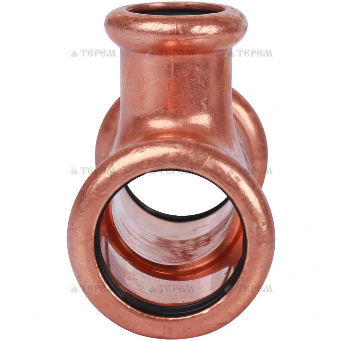 Sanha 6130, тройник ВПр, 22x15x22, для медных труб прессовой