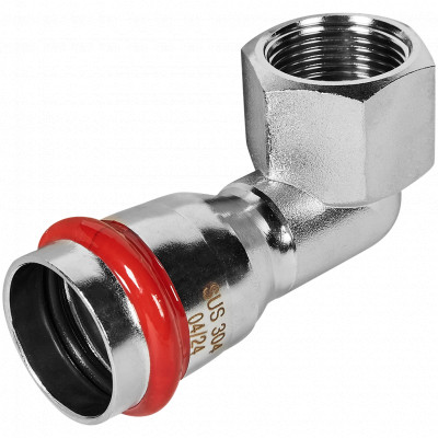 ROMMER RSS-0009-002834 ROMMER Угольник-переходник-ВР, 28х3/4, из нержавеющей стали прессовой