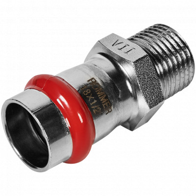 ROMMER RSS-0021-001812 ROMMER Переходник-НР, 18х1/2, из нержавеющей стали прессовой