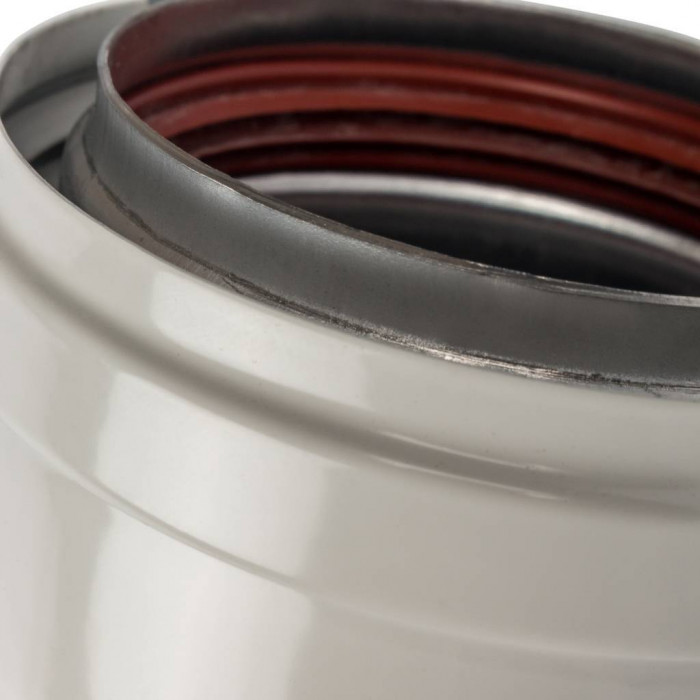 STOUT  элемент дымохода DN 80 труба 1000 мм утепленная п/м