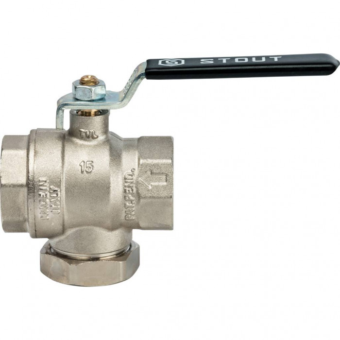 STOUT Кран шаровой с фильтром ВР 1