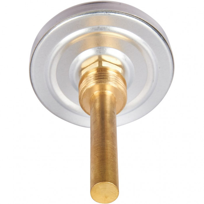 RIM-0001-637515 Термометр ROMMER биметаллический с погружной гильзой. Корпус Dn 63 мм, гильза 75 мм 1/2 , 0...120°С