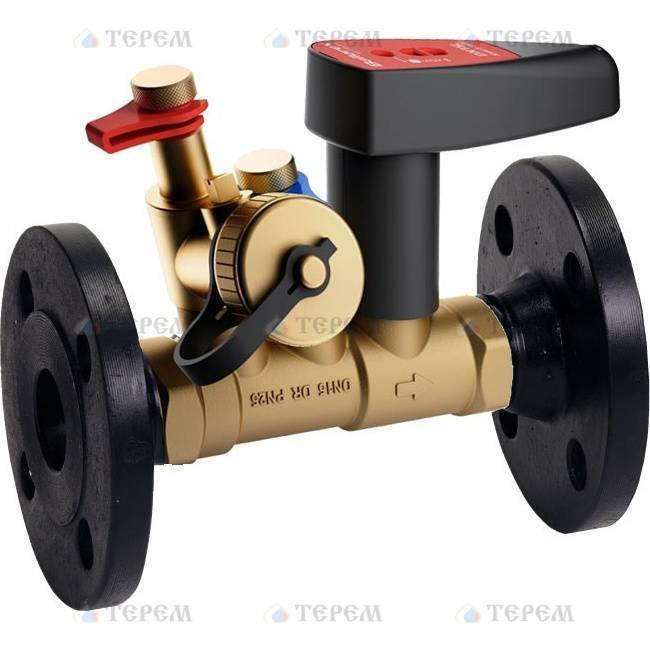 Клапан балансировочный БРОЕН Venturi FODRV DN 050 PN 16 ручной фланцевый повышенной пропускной способности с дренажем