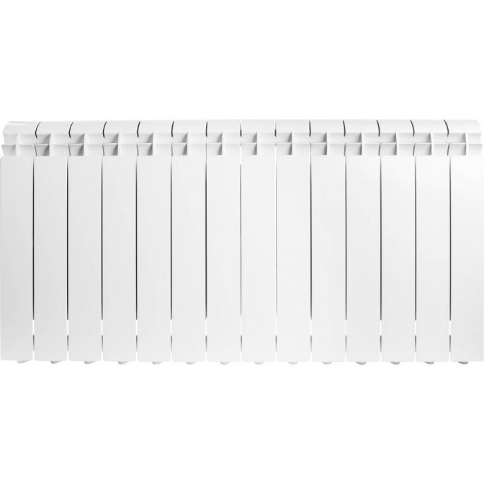 Алюминиевый радиатор Global VOX- R 500, 14 секций, боковое подключение, белый
