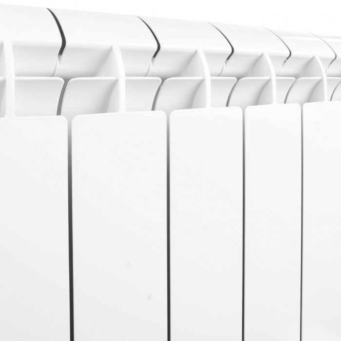 Алюминиевый радиатор Global VOX- R 500, 14 секций, боковое подключение, белый