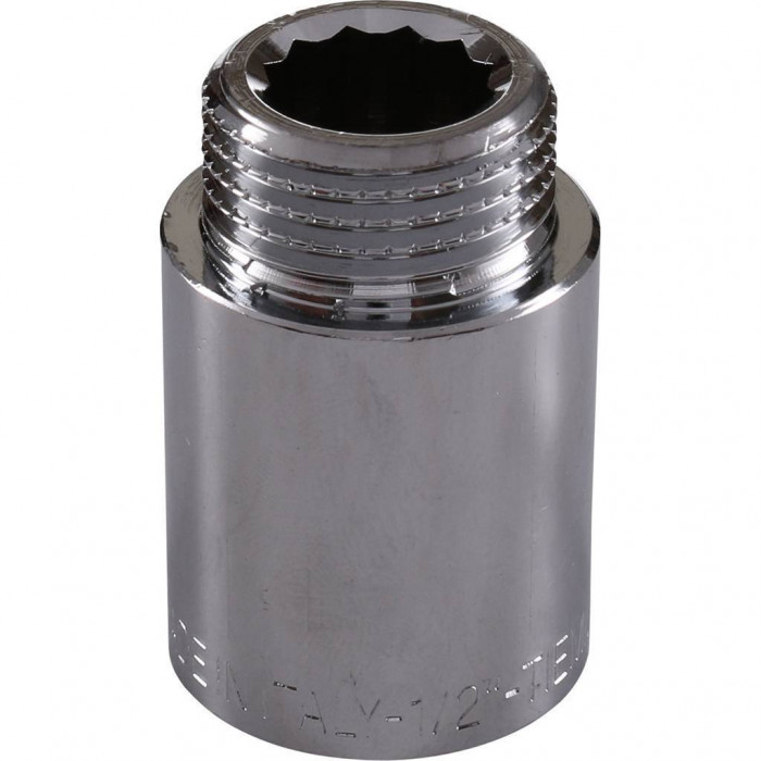 Удлинитель TIEMME НВ 30мм-1/2 хром для стальных труб резьбовой