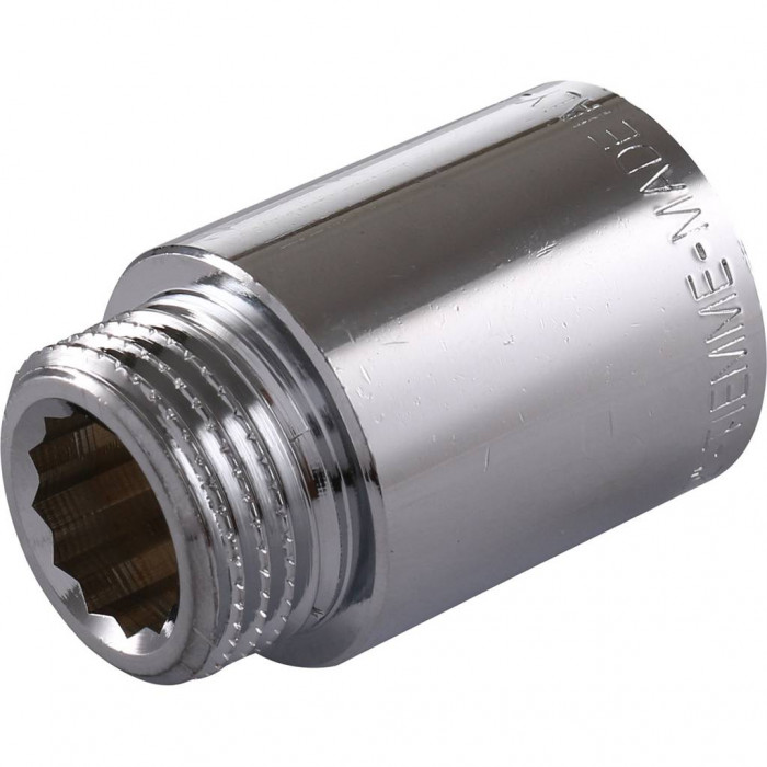 Удлинитель TIEMME НВ 30мм-1/2 хром для стальных труб резьбовой