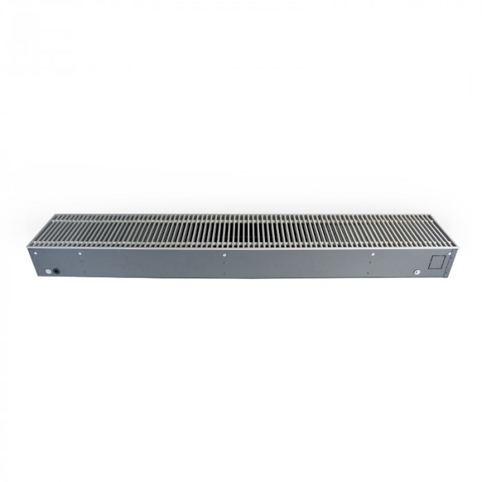 Конвектор внутрипольный EKN 190x150x2200, роликовая решетка, цвет алюминий