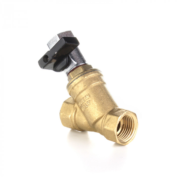 Фильтр механической очистки латунный, ВВ 3/4", 400 мкм, с дренажным краном