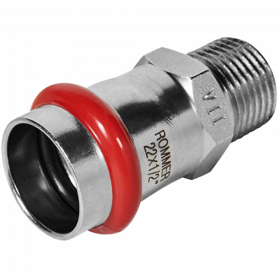 ROMMER RSS-0021-002212 ROMMER Переходник-НР, 22х1/2, из нержавеющей стали прессовой