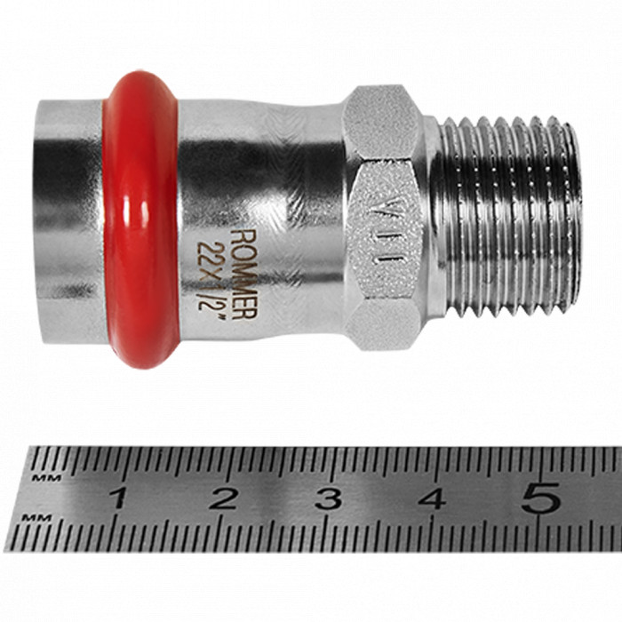 ROMMER RSS-0021-002212 ROMMER Переходник-НР, 22х1/2, из нержавеющей стали прессовой
