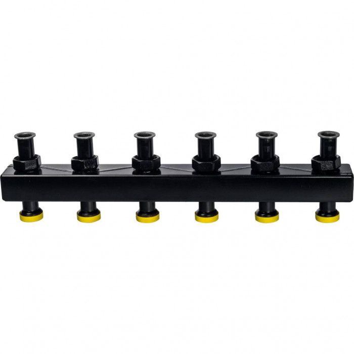 STOUT Стальной распред. коллектор 3(5) отопит. контура, изоляция DN 25