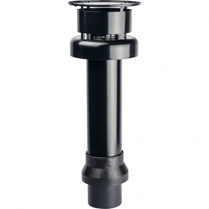 STOUT  Элемент дымохода  DN80/100 к-т  адаптер вертикальный утепленный, 584 мм, финальный участок