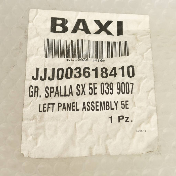 003618410 BAXI левая панель в сборе