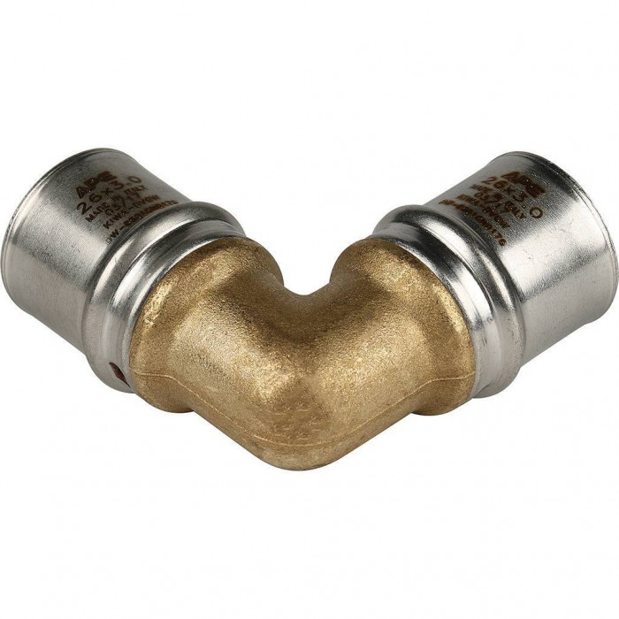 STOUT Угольник 90° 26х26 для металлопластиковых труб прессовой