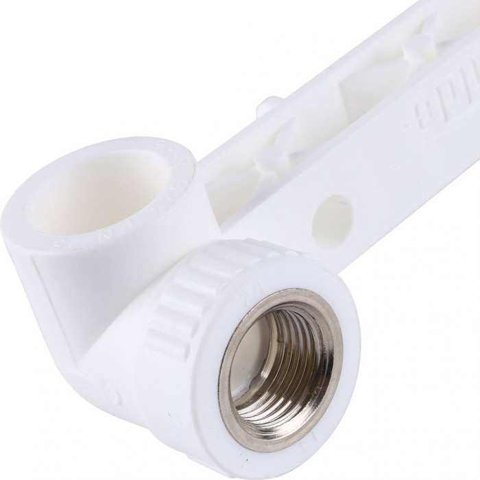 Kalde 25х1/2 Настенный комплект для смесителя для полипропиленовых труб под сварку (цвет белый)