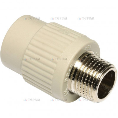 Ekoplastik ППР муфта с наруж. металл. резьбой 25х1/2''