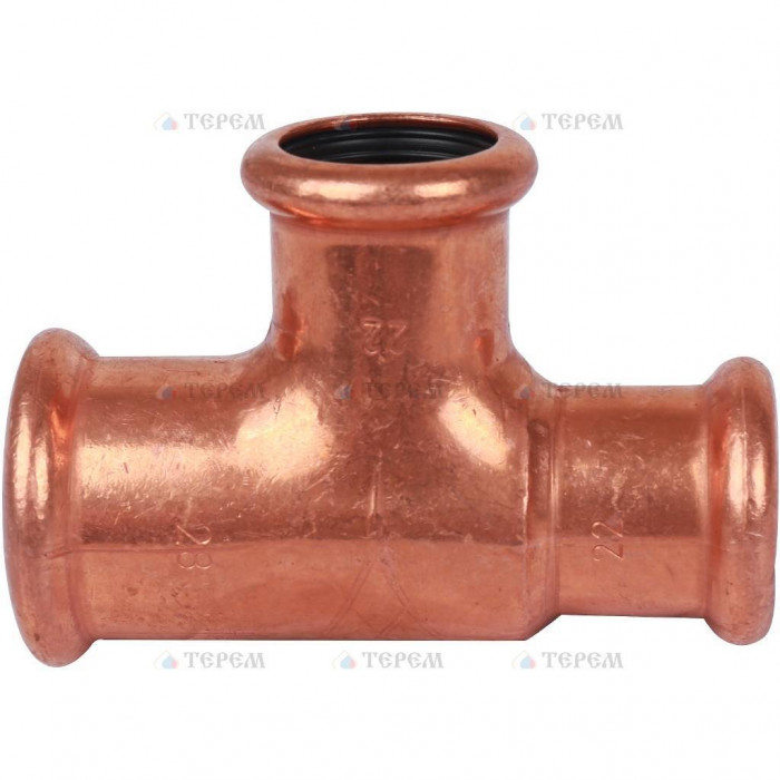 Sanha 6130, тройник ВПр, 28x22x22, для медных труб прессовой