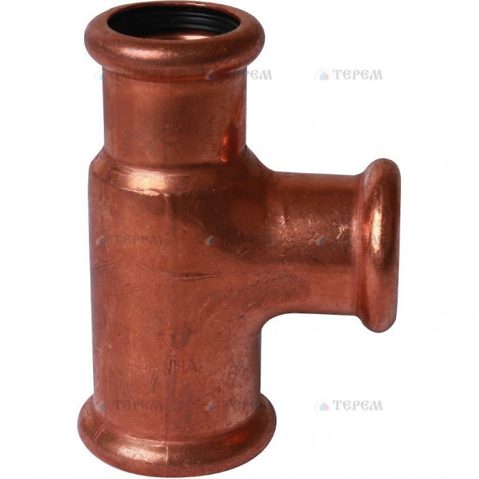 Sanha 6130, тройник ВПр, 28x22x22, для медных труб прессовой