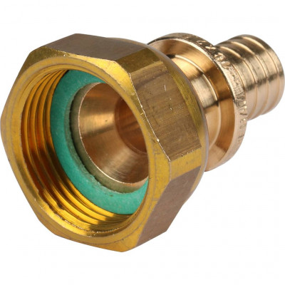 REHAU RAUTITAN Переходник с накидной гайкой 16-G 3/4 RX+ для труб из сшитого полиэтилена аксиальный