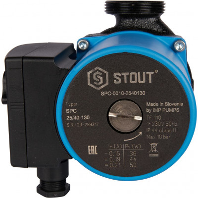 Насос циркуляционный STOUT 25/40-130 SPC-0010-2540130