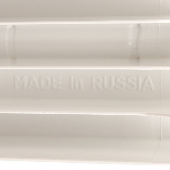 Биметаллический радиатор STOUT Space 500, 9 секций, боковое подключение, белый