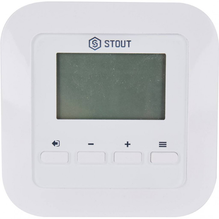 STOUT Беспроводной комнатный двухпозиционный регулятор ST-295v2, белый